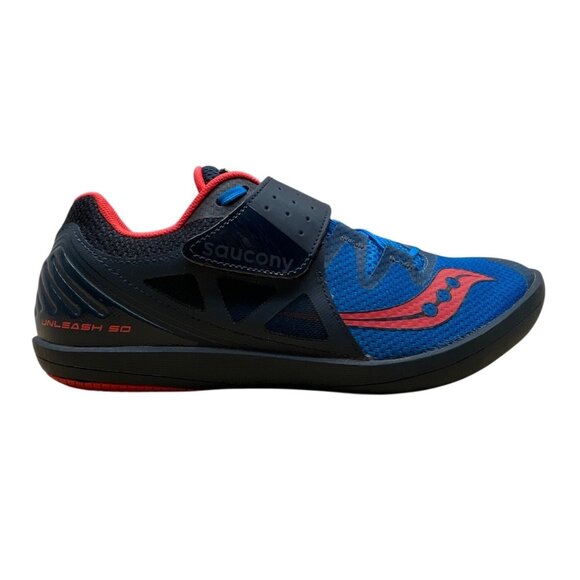 Saucony Racing Blue & Red Mesh Unleash SD 2 Track & Field Shoes Size 9 - Picture 1 of 8